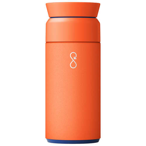 UK Branded Ocean Brew Flask Reusable Coffee Cup in Sun Orange from Total Merchandise