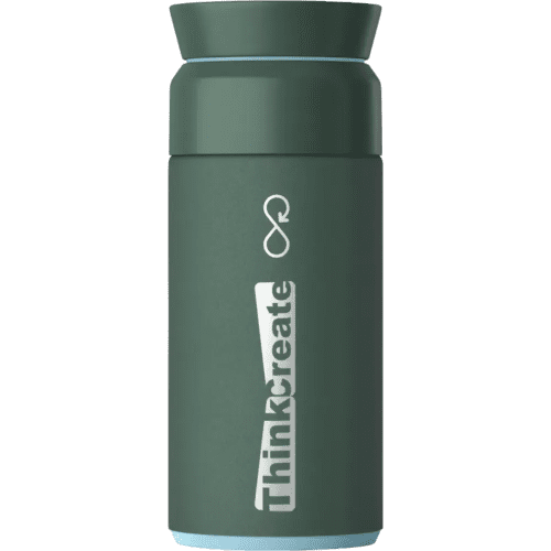 Personalised Ocean Brew Flask Reusable Coffee Cup in Forest Green from Total Merchandise
