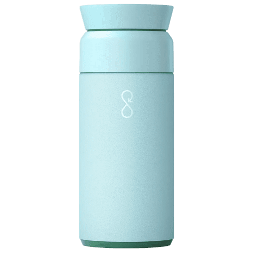 UK Branded Ocean Brew Flask Reusable Coffee Cup in Sky Blue from Total Merchandise