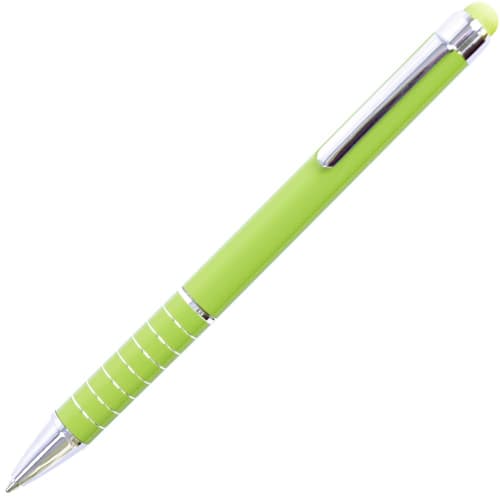 Promotional Tropical Soft Stylus Ballpen with a design from Total  Merchandise - Green