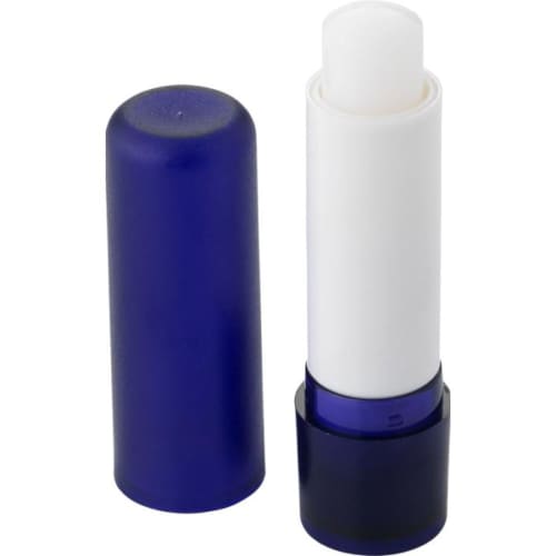Printed Lip Balm Stick with a custom branded design from Total Merchandise - Blue