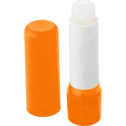 Branded Lip Balm Stick with a promotional design from Total Merchandise - Orange