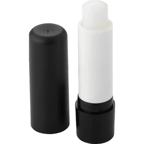 Logo Branded Lip Balm Stick printed with a promotional design from Total Merchandise - Black