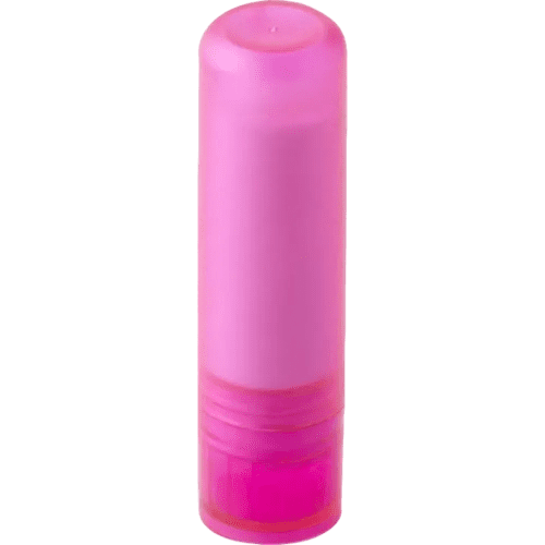 Custom-branded Lip Balm Stick with a printed design from Total Merchandise - Pink