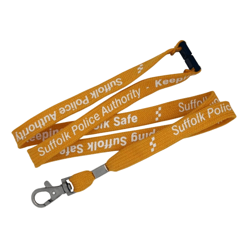 Branded 12mm Tubular Bootlace Lanyard in a Pantone matched colour from Total Merchandise