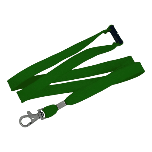 Logo Branded 12mm Tubular Bootlace Lanyard in green from Total Merchandise