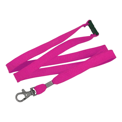 Branded 12mm Tubular Bootlace Lanyard pink from Total Merchandise