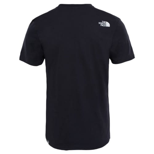 Customisable The North Face Men's T-Shirt in Black showing a back view image from Total Merchandise