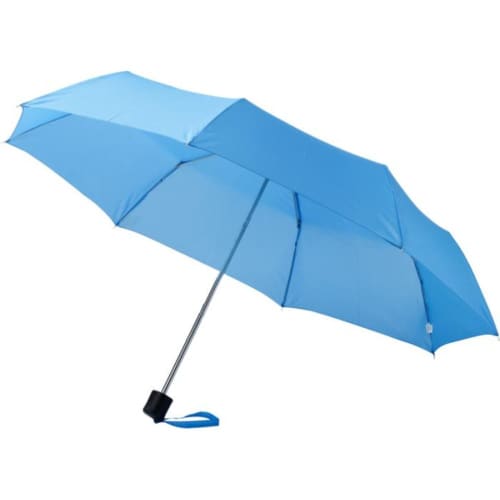 Printed Ida 21.5" Foldable Umbrella with a promotional design from Total Merchandise