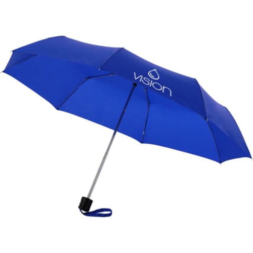 Custom branded Ida 21.5" Foldable Umbrella with a printed design from Total Merchandise.