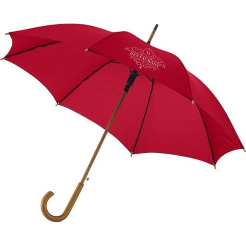 Logo branded Kyle 23" Auto Open Umbrella with a printed design from Total  Merchandise