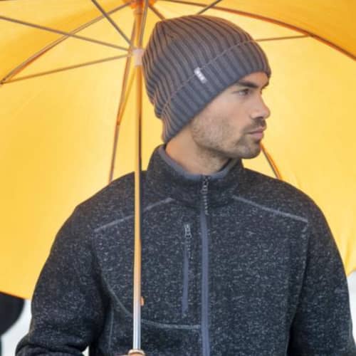 Lifestyle image of the Golf Umbrella with Wooden Handle