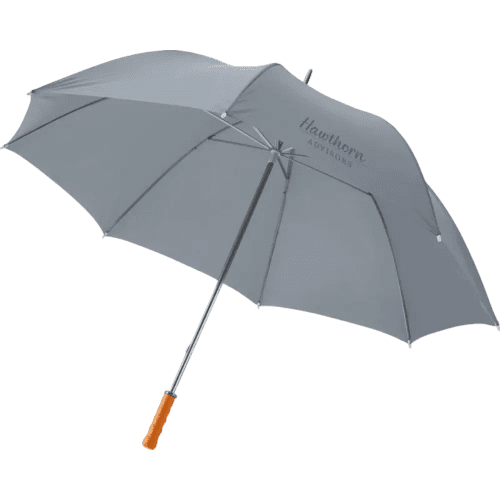 Branded 30" Golf Umbrella with Wooden Handle with a printed design from Total Merchandise
