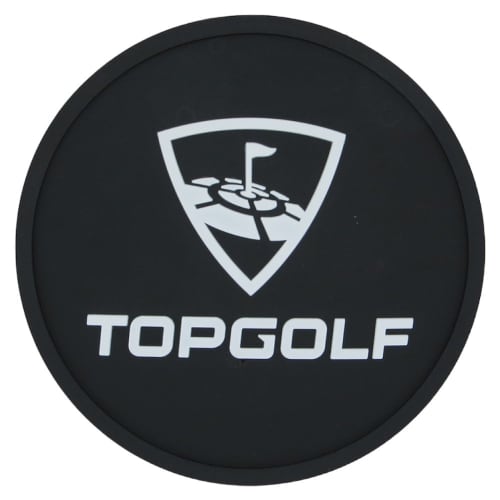 Custom 90mm Moulded PVC Coaster with a moulded design from Total Merchandise