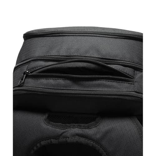 Small zipped compartment on the top of the Nike Brasilia Backpack from Total Merchandise