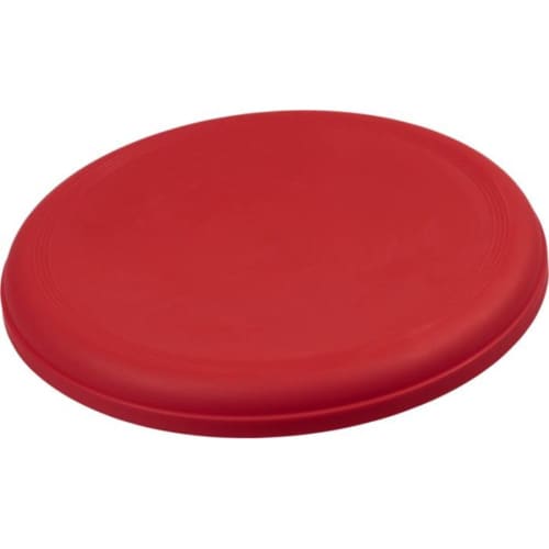Promotional printed Orbit Recycled Plastic Frisbee with a design from Total Merchandise - Red