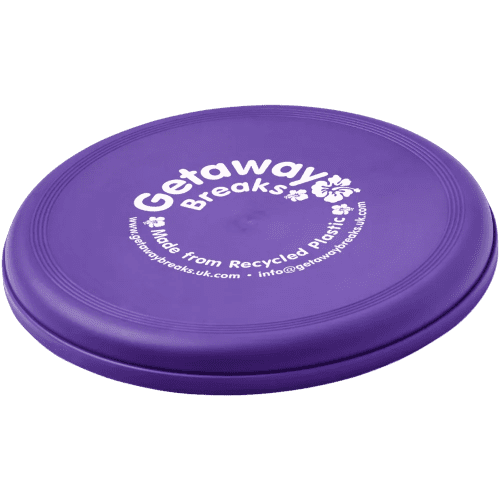 Logo printed Orbit Recycled Plastic Frisbee with a printed design from Total Merchandise