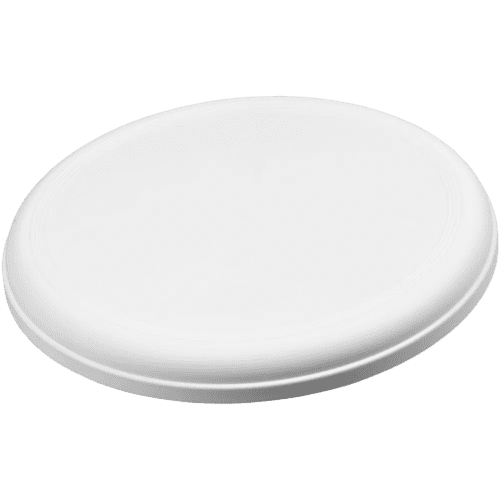 Custom branded Orbit Recycled Plastic Frisbee with a printed design from Total Merchandise - White