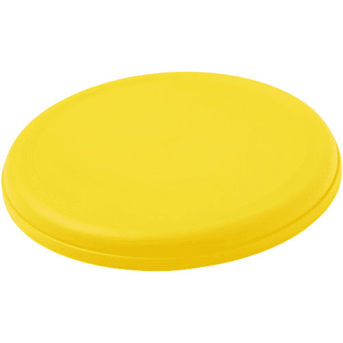 Logo branded Orbit Recycled Plastic Frisbee with a printed design from Total Merchandise - Yellow