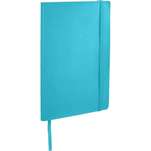 Personalisable Classic A5 Soft Cover Notebook in Light Blue from Total Merchandise