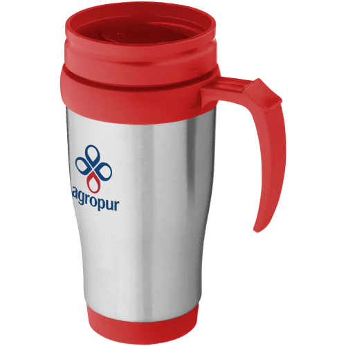Custom branded 400ml insulated Travel Mug with a printed or engraved design from Total Merchandise