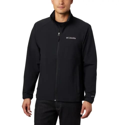 A lifestyle image of the Columbia Heather Canyon Jacket which can have a design from Total Merchandise