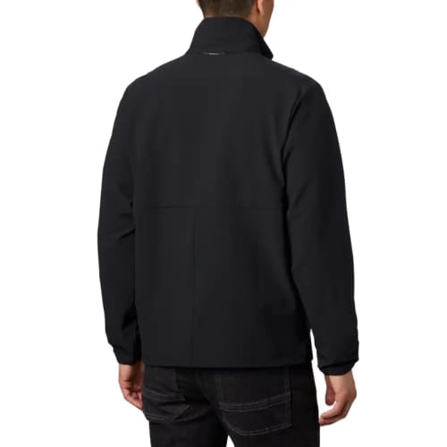 The back of the Columbia Heather Canyon Jacket being worn from Total Merchandise