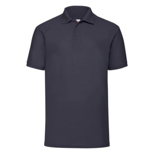 UK Branded Fruit of the Loom Men's Polo Shirts in Deep Navy from Total Merchandise