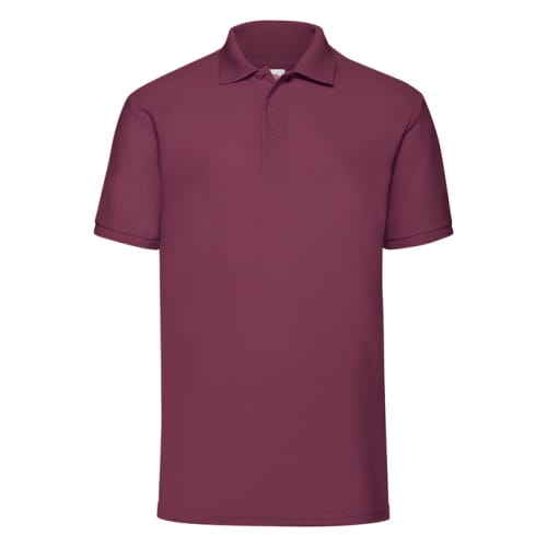 Fruit of the Loom Polo Shirts in Burgundy