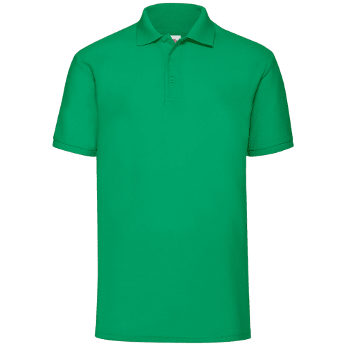 Corporate Branded Fruit of the Loom Polo Shirts in Kelly Green from Total Merchandise