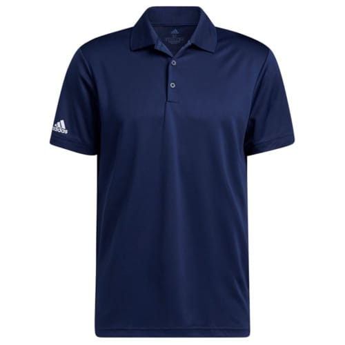 An image of the promotional Adidas Performance Polo Shirt in Collegiate Navy from Total Merchandise