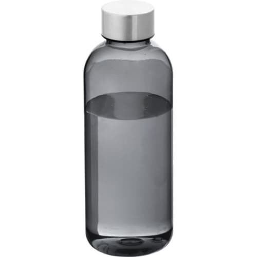 Branded Spring 600 ml Tritan™ Water Bottle with a design from Total Merchandise - Transparent black