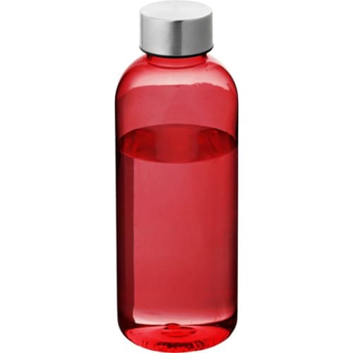 Logo printed Spring 600 ml Tritan™ Water Bottle in Red from Total Merchandise