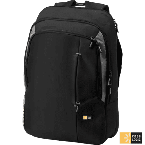 Promotional Case Logic Reso 17" Laptop Backpack in Black from Total Merchandise