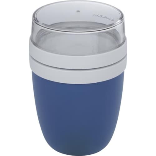 Promotional Mepal Food Pot in Navy that you can print your company logo onto from Total Merchandise