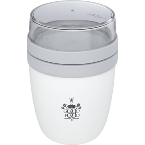 Personaliseable Mepal Food Pot in White that you store your food in to take with you to work/school