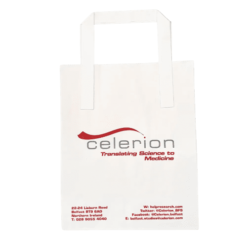 Custom Printed Mini Paper Carrier Bag Branded by Total Merchandise