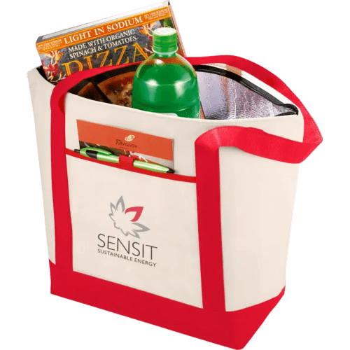 Branded Lighthouse Non-woven Cooler Tote with a printed design from Total Merchandise