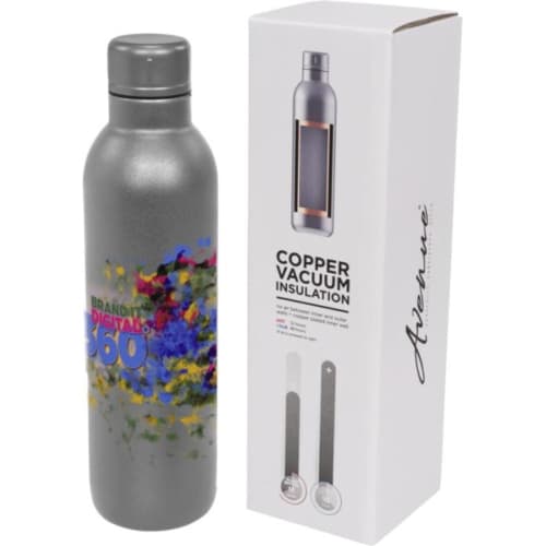 Custom branded Thor 510 ml Copper Vacuum Insulated Water Bottle with a design from Total Merchandise