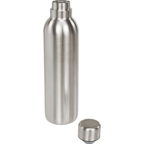 Personalised Thor 510 ml Copper Vacuum Insulated Water Bottle with a design from Total Merchandise - Silver