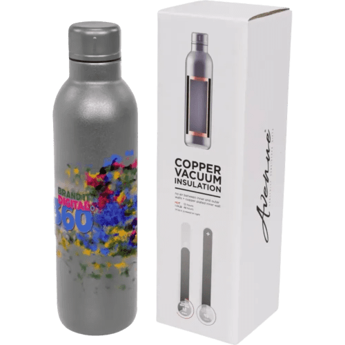 Custom branded Thor 510 ml Copper Vacuum Insulated Water Bottle with a design from Total Merchandise