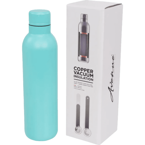 Personalised Thor 510 ml Copper Vacuum Insulated Water Bottle with a design from Total Merchandise - Mint
