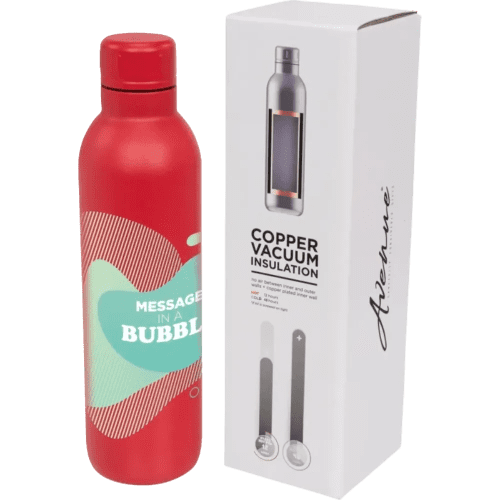 Logo-branded Thor 510 ml Copper Vacuum Insulated Water Bottle with a design from Total Merchandise