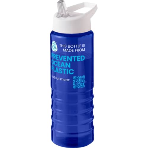 Promotional printed H2O Active® Eco Treble 750ml Spout Lid Sport Bottle from Total Merchandise