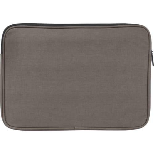 Branded Joey 14" GRS Recycled Canvas Laptop Sleeve with a design from Total Merchandise