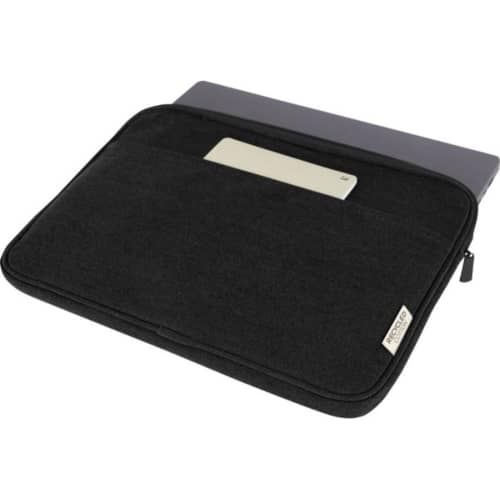 Promotional Joey 14" GRS Recycled Canvas Laptop Sleeve with a design from Total Merchandise