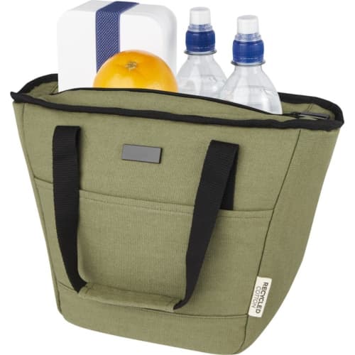 The Joey GRS Recycled Canvas Lunch Cooler Bag filled up with all of the lunch essentials