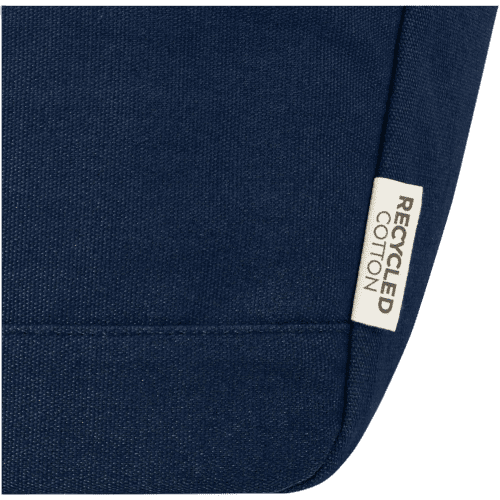 Close-up of the material on the Joey GRS Recycled Canvas Lunch Cooler Bag from Total Merchandise