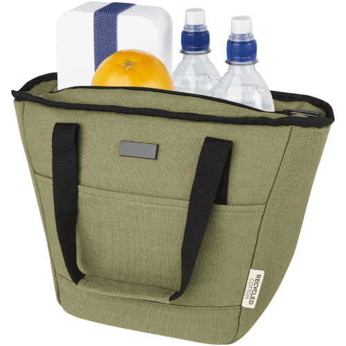 The Joey GRS Recycled Canvas Lunch Cooler Bag filled up with all of the lunch essentials