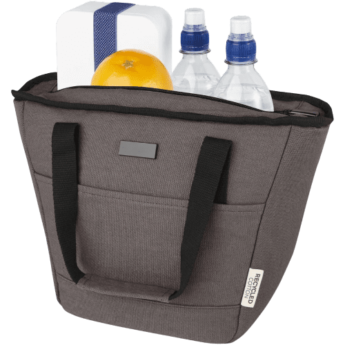 The Joey GRS Recycled Canvas Lunch Cooler Bag filled from Total Merchandise